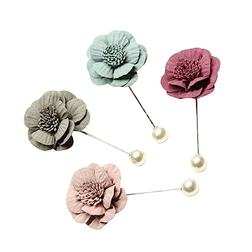 WOFASHPURET 4 Stücke Corsage Brosche Boutonniere Pins Brosche Pin Anzug Brosche Herren Brosche WOFASHPURET 4 Stücke Corsage Brosche Boutonniere Pins Brosche Pin Anzug Brosche Herren Brosche von WOFASHPURET