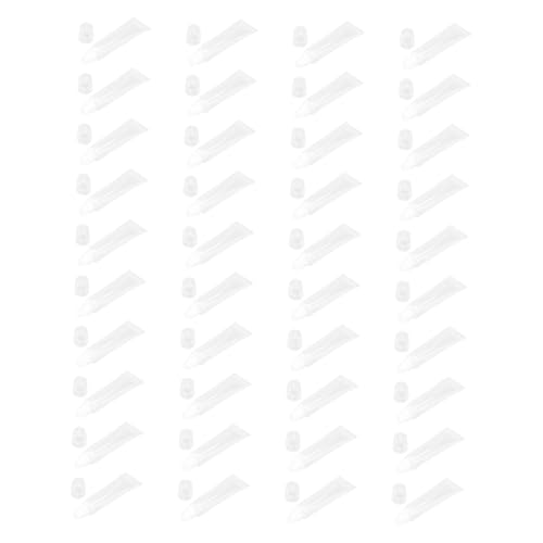 WOFASHPURET 40 Stück Teiliges Nachfüllbare Lippenbalsam Tuben Transparente Leere Lip Pomade Behälter Weiche Geruchsfreie Kosmetik Tuben für Mädchen und Frauen Wiederverwendbar und von WOFASHPURET