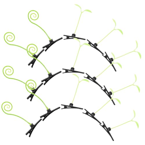 WOFASHPURET 40 Stück Pflanzenclips Haarspangen Für Lockiges Gras Lustige Sprossenclips Haarschmuck Für Teenager Mädchen Leicht Und Langlebig Für Kostüme Und Geburtstage von WOFASHPURET