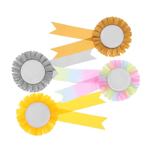WOFASHPURET 4Er Set Feierliches Corsage Seniorenband Aufkleber für Geburtstagsabzeichen Abzeichenbänder leeres Auszeichnungsband Rosettenband Bänder für Medaillen Weißblechband WOFASHPURET 4Er Set Feierliches Corsage Seniorenband Aufkleber für Geburtstagsabzeichen Abzeichenbänder leeres Auszeichnungsband Rosettenband Bänder für Medaillen Weißblechband von WOFASHPURET