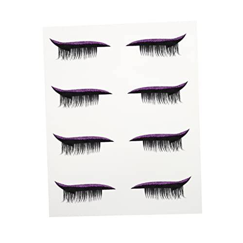 WOFASHPURET 4paare Wasserdichte Augen-make-up Aufkleber Für Eyeliner Und Wimpern Selbstklebende Eye Line Streifen Für Partys Cosplay Und Besondere Anlässe von WOFASHPURET