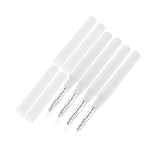 WOFASHPURET 4Stücke Doppelseitige Silikon Lippenpinsel Lipgloss und Lidschatten mit Kappen für Make Up und Lippenmasken Weich und Komfortabel für Hauttypen von WOFASHPURET