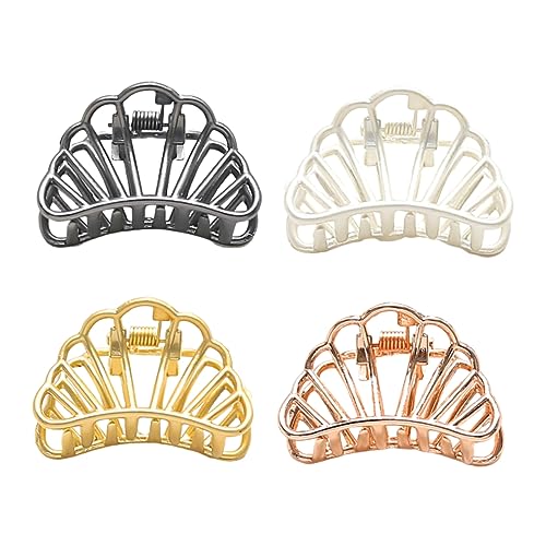 WOFASHPURET 4stücke Goldene Haarclips Einfache Halte-haarspangen -clips Aus Plattierungslegierung Haar-accessoires Für Frauen Und Mädchen von WOFASHPURET