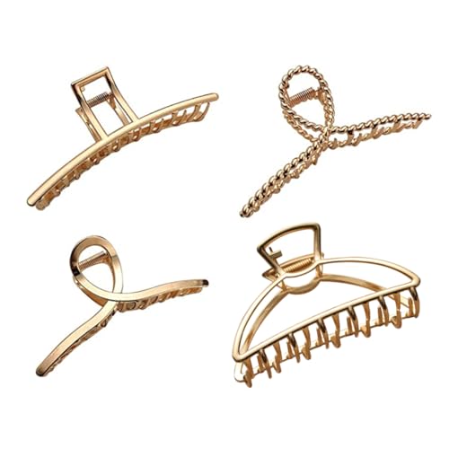 WOFASHPURET 4stücke Haarklammer Duschklammer Haarklammer Große Für Dickes Normales Haar Zurückhaltendes Haar Für Frauen Mädchen von WOFASHPURET