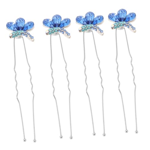 WOFASHPURET 4stücke Braut-haarclips Mit Strass Schmetterling Haarnadeln Für Frauen Stilvolle Hochzeits-haaraccessoires Leichte Haarspangen Für Brautfrisuren von WOFASHPURET