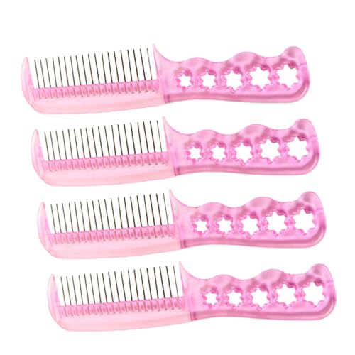 WOFASHPURET 4stücke Stahl Perückenkamm Drahtbürste Für Frauen Perücken Haar Kämme Puppe Haar Kämme Puppenperückenbürstenkamm von WOFASHPURET