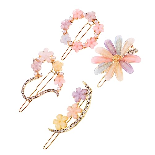 WOFASHPURET 4stücke Blumen Haarspangen Für Mädchen Und Frauen Dekorative Haar Clips Mit Passend Für Verschiedene Frisuren Und Anlässe von WOFASHPURET
