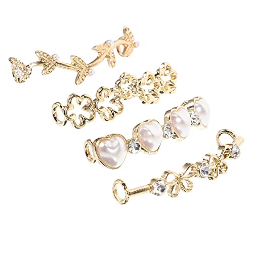 WOFASHPURET 4stücke Dekorative Schuhclips Für Sneakers Casual Schuhe Mit Herzperle Blüten Und Schleifen Stilvolle Schuhdekoration Für Mädchen Und Frauen WOFASHPURET 4stücke Dekorative Schuhclips Für Sneakers Casual Schuhe Mit Herzperle Blüten Und Schleifen Stilvolle Schuhdekoration Für Mädchen Und Frauen von WOFASHPURET