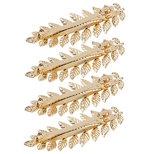 WOFASHPURET 4stücke Haarklammern Aus Elegante Frühlingsclips Für Damen Kreative Haaraccessoires Für Verschiedene Frisuren Goldene Farbgebung Für Alltag Und Besondere Anlässe von WOFASHPURET