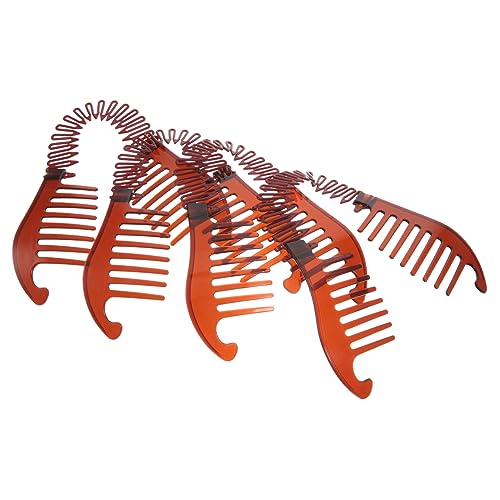 WOFASHPURET 4stücke Ineinandergreifende Bananenkämme Haarspange Zopfwerkzeug Flexible Haarkämme Aus Kunststoff Für Frauen Praktische Haarstyling-tools Einfach Zu Handhaben Und Tragbar von WOFASHPURET