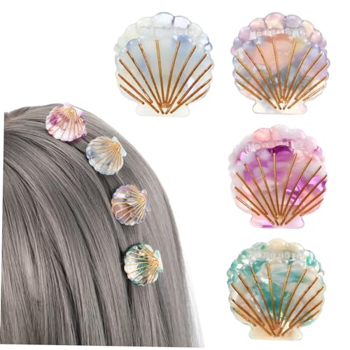 WOFASHPURET 4stücke Kleine Muschel-haarklammern Für Frauen Und Mädchen Mini-haarklammern Mit Stern-design Haar-accessoire Für Junge Mädchen Und Erwachsene WOFASHPURET 4stücke Kleine Muschel-haarklammern Für Frauen Und Mädchen Mini-haarklammern Mit Stern-design Haar-accessoire Für Junge Mädchen Und Erwachsene von WOFASHPURET