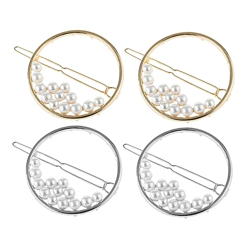 WOFASHPURET 4stücke Teiliges Runder Perlen-haarclips Für Frauen Elegante Haarstyling-accessoires Für Hochzeiten Und Besondere Anlässe von WOFASHPURET