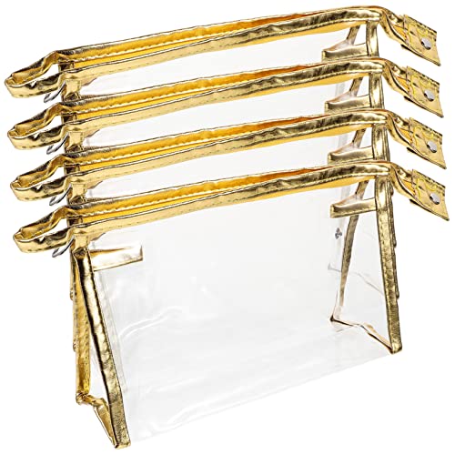 WOFASHPURET 4stücke Teiliges Transparenter Wasserdichter Kosmetiktaschen Tragbare Make-up-Tasche Für Kleine Kulturbeutel Für Toilettenartikel Und Kosmetik Für Damen Und von WOFASHPURET