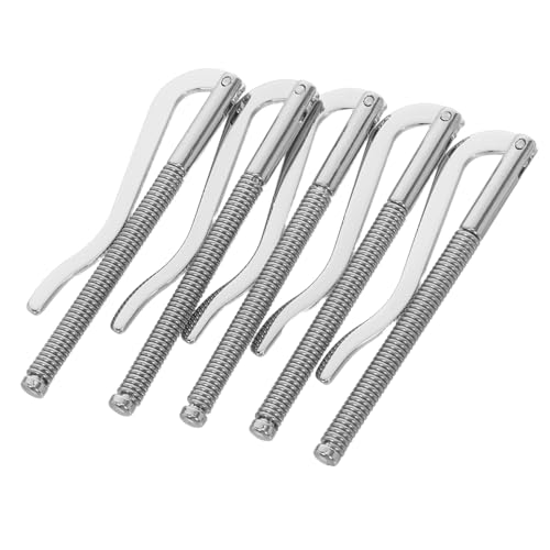 WOFASHPURET 5 Stück Federgeldklammer Metallclip für Geldbörse Langlebiger Ersatzclip für Bifold Wallets Einfach Einzusetzen Kompatibel mit Kreditkartenhaltern und DIY Geldbörsen von WOFASHPURET