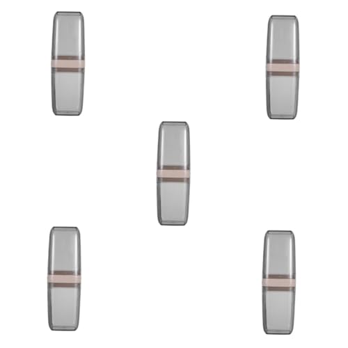 WOFASHPURET 5 Stück Reise-zahnputzbecher mit Aufbewahrung für Zahnbürste und Zahnpasta Stoßfestes Pet-abs-Material Moderner Transparenter Becher Praktischer Organizer für Unterwegs und Reisen von WOFASHPURET