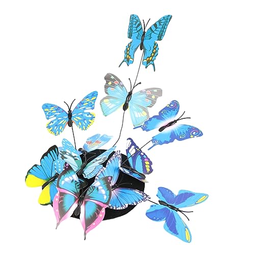 WOFASHPURET 5 Stück Schmetterlingshut Haarnadel lustige Hüte für Frauen Teepartyhut für Frauen Mini-Teeparty-Hut Haarzubehör Haarstyling-Clips süße Haaraccessoires für Abs Blau von WOFASHPURET