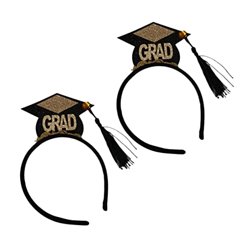 WOFASHPURET 5 Stück Teiliges Abschluss Stirnband mit Doktorhut Design für Graduation Partys und Ansprechend aus Hochwertigen Materialien Gefertigt von WOFASHPURET