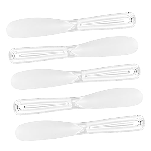 WOFASHPURET 5 Stück Teiliges Set Kosmetischer Spatel für Gesichtsmaske Transparente Silikon Applikatoren für Gesichtspflege und Schönheit zum und Auftragen von Cremes Masken Wiederverwendbar von WOFASHPURET