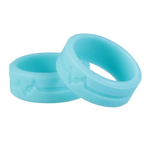 WOFASHPURET 5 Stück Teiliges Silikonring Modische Finger Ringe in Unisex Party Schmuck für Damen und Herren Langlebig Leicht und Bequem für Alltag Hochzeit und Besondere Anlässe von WOFASHPURET