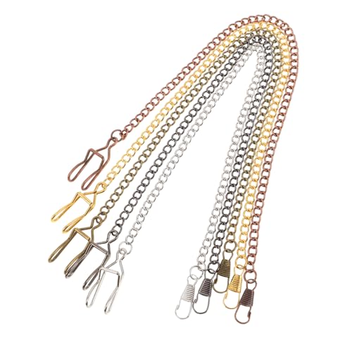 WOFASHPURET 5 Stück Teiliges Vintage Taschenuhr Ketten aus Robuste Ersatzkette mit Retro Design Vielseitig Nutzbare Uhrenkette für Herren Anzug Jeans und Besondere Anlässe von WOFASHPURET