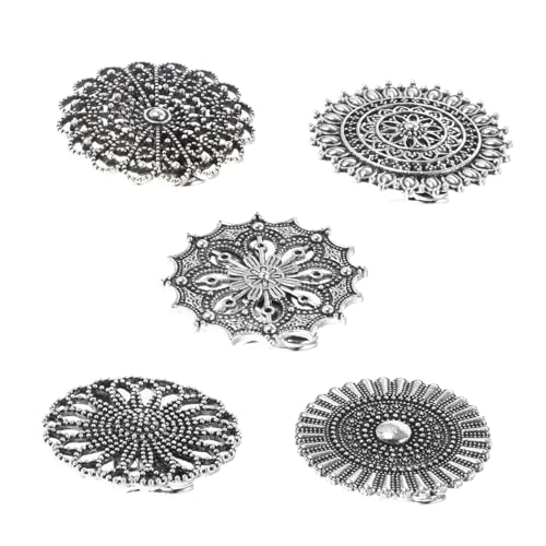 WOFASHPURET 5stücke Kleider Brosche Vintage Stil Pulloverclips Mit Cinch-clip Funktion Cardigan-clips Zum Anpassen Von Kleidung Schalclips Für Damen Hemdclips Mit Exquisitem Design von WOFASHPURET