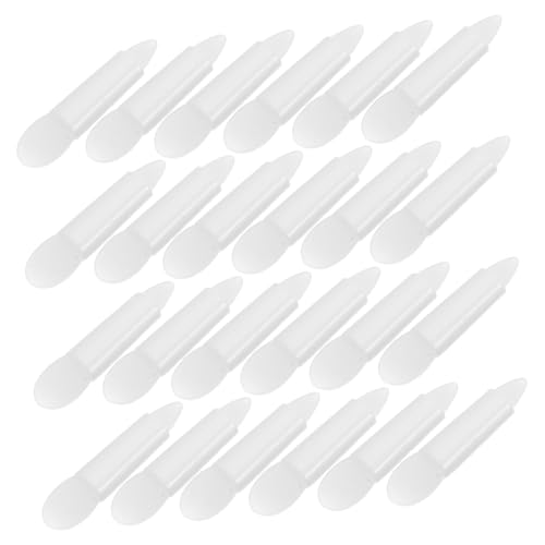 WOFASHPURET 50stücke Silikon-lippenpinsel Und Lidschatten-applikatoren Wiederverwendbare Make-up-werkzeuge Zum Auftragen Von Cremigen Oder Flüssigen Farben Transparent Für Professionelle von WOFASHPURET