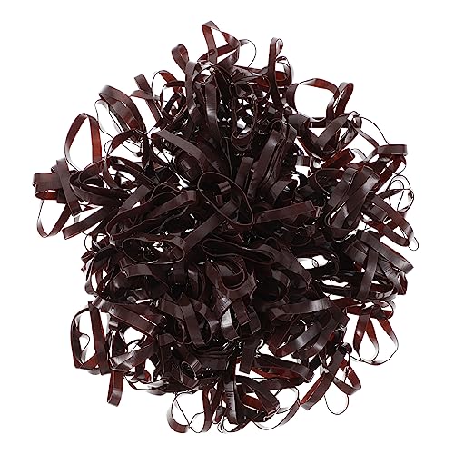 WOFASHPURET 500 Stück Elastische Haargummis für Mädchen Robuste Einmalige Gummibänder zum Haarstyling für Dutt Zöpfe und Alltägliche Frisuren von WOFASHPURET
