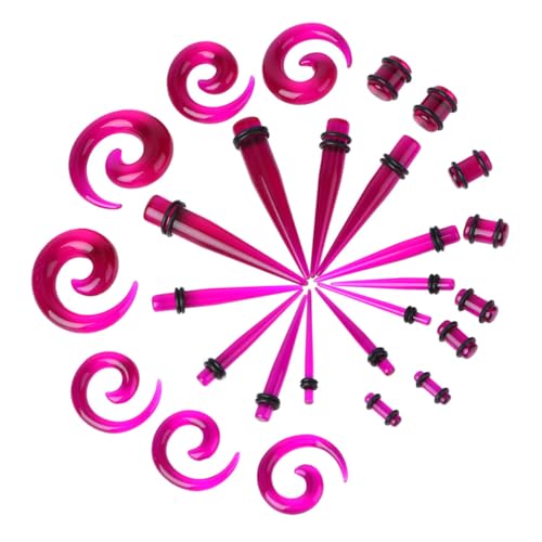 WOFASHPURET 54 Stück STICE AURCIC SET schmuck set schmuckset ohrenspritze Ohrring Stretching Tools werkzeug Ohrstöpsel Ohrenmessgeräte für Männer Tunnelstopfen Ohr Tunnel Violett WOFASHPURET 54 Stück STICE AURCIC SET schmuck set schmuckset ohrenspritze Ohrring Stretching Tools werkzeug Ohrstöpsel Ohrenmessgeräte für Männer Tunnelstopfen Ohr Tunnel Violett von WOFASHPURET