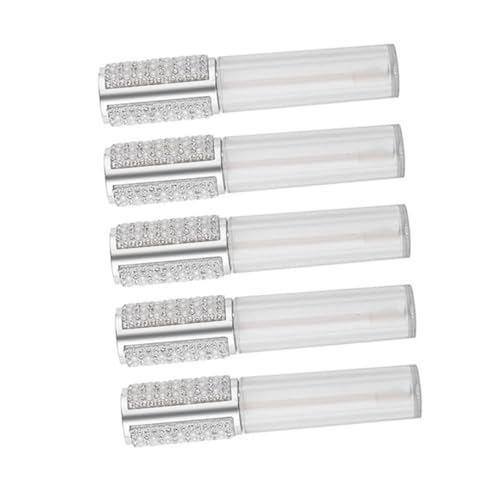 WOFASHPURET 5stücke Runde Lip Gloss Röhrchen Leere Diy Lipstick Behälter Für Selbstgemachte Lippenpflege Tragbar Und Wiederverwendbar Für Reisen Und Kreative Anwendungen von WOFASHPURET