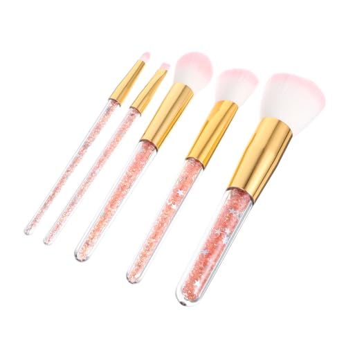 WOFASHPURET 5Stücke Teiliges Kosmetikpinselset mit Hochwertige Makeup Pinsel für Flüssigfoundation Puder Lidschatten und Blush für Makeup Anfänger von WOFASHPURET