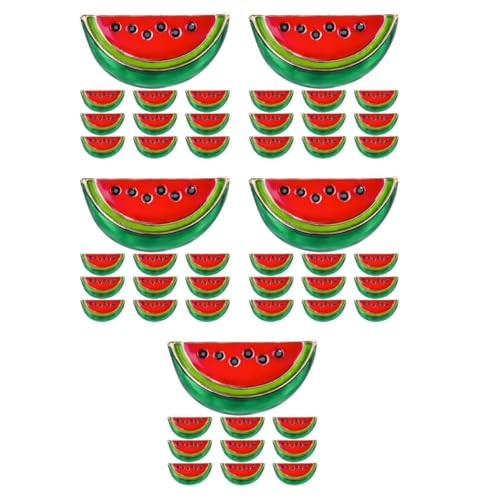 WOFASHPURET 5sets Wassermelonenbrosche Broschennadel Anzug Kragennadel Corsage-brosche Revers-abzeichen Stecknadeln Stillenabzeichen Brosche Clips Wassermelonen-brosche Zinklegierung 10pcs*5 von WOFASHPURET