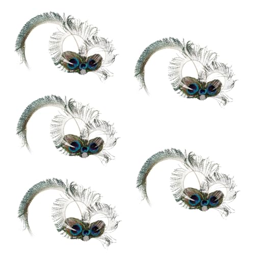 WOFASHPURET 5stücke Rhinestone Plume Haarschmuck Für Handgefertigter Fascinator Haarclip Für Hochzeiten Teepartys Und Grün von WOFASHPURET