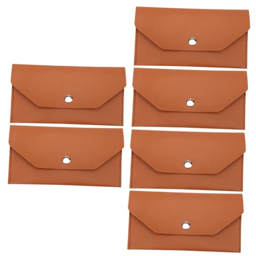 WOFASHPURET 6 STK Postsack elegant Damen geldbörse Purse Damenhandtaschen Damenbrieftaschen Lange Clutch für Frauen Geldbörse aus PU-Leder Umschlag Geldbeutel nimm die Tasche Lange Brieftasche von WOFASHPURET