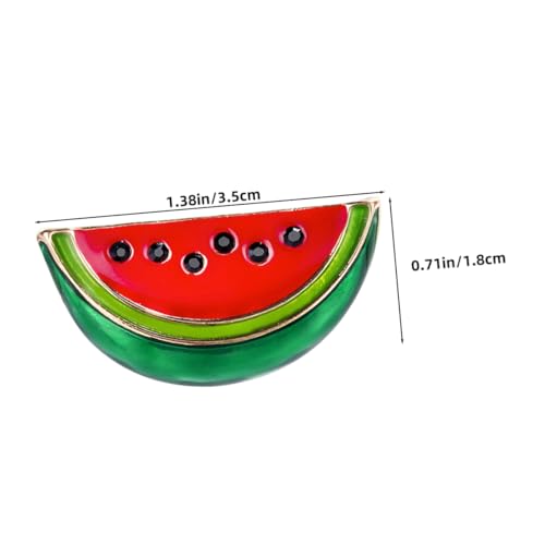 WOFASHPURET 6 Stück Modische Wassermelonen broschen Pins Leichte Fruchtförmige Anstecknadeln Süße Kleidungsklammern für Pullover Schals Kleider Langlebiger und Praktischer Modeschmuck von WOFASHPURET
