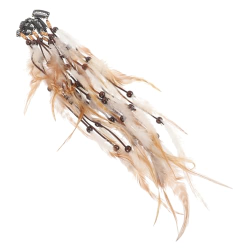 WOFASHPURET 6 Stück Teiliges Federn Haarklammern für Damen Ethnischer Haarschmuck für Kostüme und Cosplay Einfache Anwendung und Entfernung für Festivals und Partys von WOFASHPURET