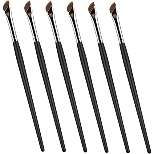 WOFASHPURET 6 Stück Teiliges Make Up Pinselset Dünner Eyeliner Pinsel Abgeschrägter Augenbrauen und Concealer Pinsel für Präzise Anwendung und Unterwegs Make Up von WOFASHPURET