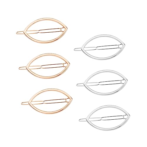 WOFASHPURET 6 Stück Teiliges Metall Haarklammern Geometrische Haarspangen in Gold und Silber Langlebige Haarschmuck Accessoires für Damen für Hochzeit Party und Alltag von WOFASHPURET