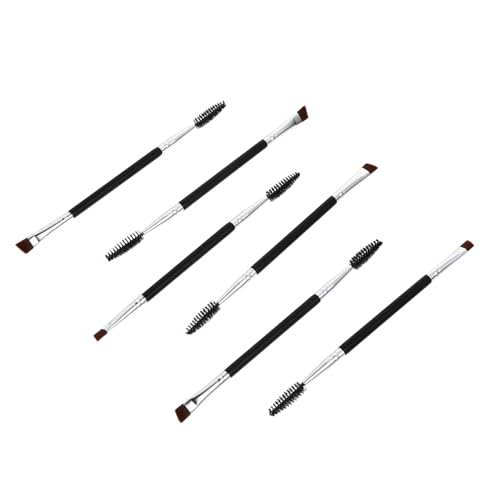 WOFASHPURET 6 Teiliges Augenbrauenpinsel Mascara Pinsel Abgewinkelte Augenbrauen Pflege Make Up Für Pinsel Damen Make Up Augenbrauen Wimpernpinsel Passend Für Doppelseitige Augenbrauen von WOFASHPURET