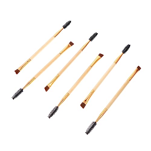 WOFASHPURET 6 Teiliges Augenbrauenpinsel Set Mascara Pinsel Wimpernpinsel Anzüge Für Frauen Geburtstagsgeschenk Augenbrauen Tragbarer Wimpernzange Doppelseitiges Augenbrauen Make Up von WOFASHPURET