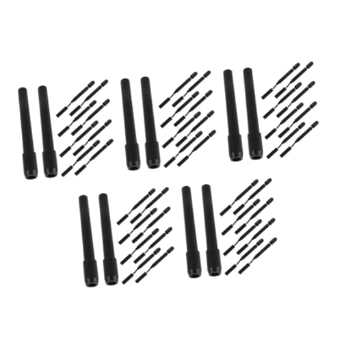 WOFASHPURET 60 Stück Augenbrauenstift Verlängerung Universal Stifthalter Metall Stift Verlängerung Büro Stift Sparer Augenbrauenstift Make Up von WOFASHPURET