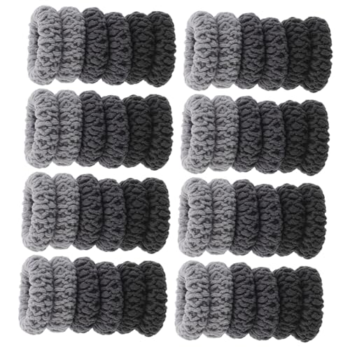 WOFASHPURET 60 Stück Elastische Haargummis für Dickes Haar Flauschige Gestrickte Ponytail Halter Haarschonend Vielseitig für Sport Alltag Zöpfe Damen und Mädchen Haaraccessoires von WOFASHPURET