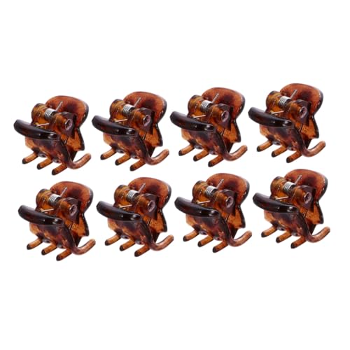 WOFASHPURET 60 Stück Kleine Haarklammern aus Robustem Kunststoff Mini Haarspangen in Kaffee für Damen Mädchen und Einfach zu Tragen und Vielseitig für Kreative Frisuren Geeignet von WOFASHPURET
