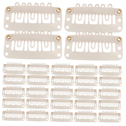 WOFASHPURET 60 Stück Metall Haarclip Extensions Clips für Frauen Leichte U Förmige Haarklammern Langlebig und Sicher für Perücken Haarverlängerungen Mützenfixierung Sanft zur Kopfhaut von WOFASHPURET