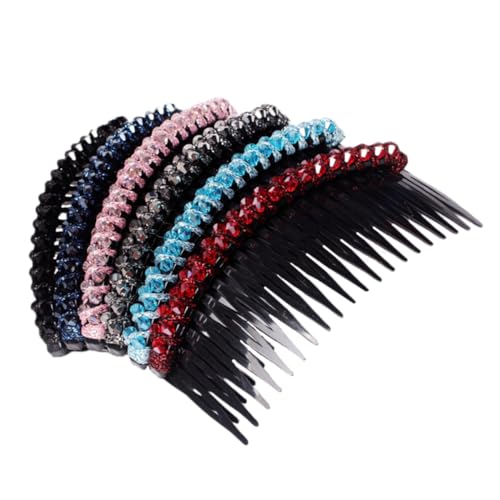 WOFASHPURET 6stücke Stilvolle Wasserfall-kämme Mit Kristallen Haaraccessoires Für Frauen Und Mädchen Zufälligen Farben Für Hochzeiten Und Besondere Anlässe von WOFASHPURET