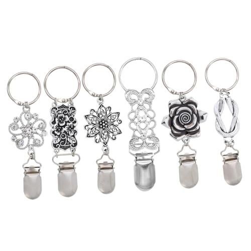 WOFASHPURET 6st Blumenhutclip Aus Legierung Halter Eimer Mit Deckel Kappenhalteclips Reisezubehör Baseball Kappe Handschuhe Clips Für Kleidungsstücke Tasche Aufbewahrungsboxen Trucker-hut von WOFASHPURET