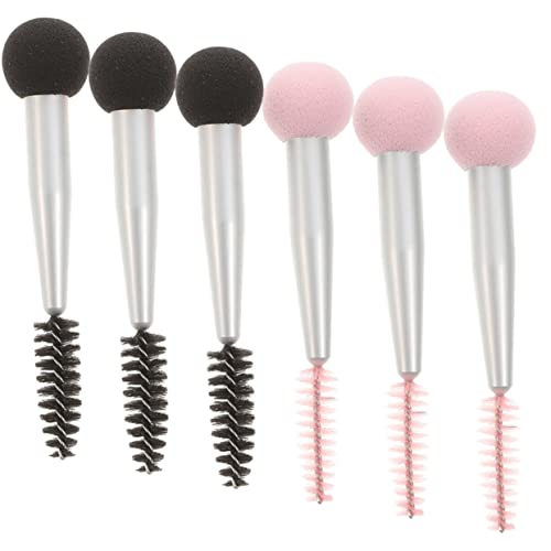 WOFASHPURET 6stücke Augenbrauen-schwämme Doppelkopf-make-up- Für Augenbrauen Und Wimpern Für Foundation Und Mascara Für Perfektes Make-up-ergebnis von WOFASHPURET