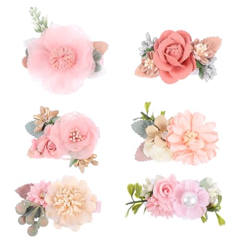 WOFASHPURET 6stücke Teiliges Blumen-haarclip Damen Elegante Haaraccessoires Mit Charmantem Design Für Hochzeiten Und Besondere Anlässe Rutschfeste Clips Halten Das Haar Sicher Und Schonen WOFASHPURET 6stücke Teiliges Blumen-haarclip Damen Elegante Haaraccessoires Mit Charmantem Design Für Hochzeiten Und Besondere Anlässe Rutschfeste Clips Halten Das Haar Sicher Und Schonen von WOFASHPURET
