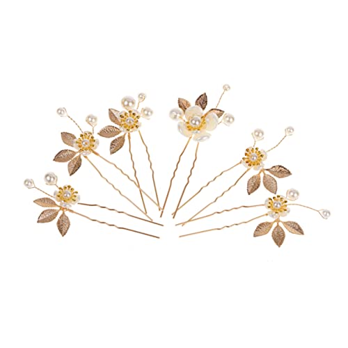 WOFASHPURET 6stücke Teiliges Hochzeitshaarteil- Vintage-blumen-haarspangen Für Bräute Stilvolle Haarnadeln Für Hochzeiten Accessoires Für Damen Und Mädchen von WOFASHPURET