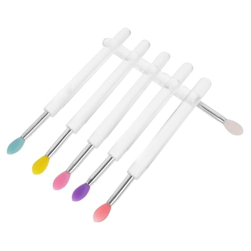 WOFASHPURET 6stücke Teiliges Lippenpinsel Mit Deckel Multifunktionale Lip Gloss Applikatoren Für Gleichmäßigen Lippenstift Und Lipglossauftrag Für Zuhause Und Unterwegs von WOFASHPURET