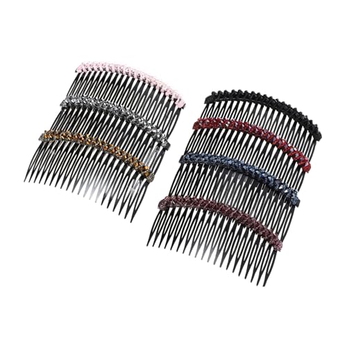 WOFASHPURET 7 Stück Teiliges Strass Haarkamm mit Funkelnden Kristallen Eleganter Schmuck für Frauen und Mädchen für Hochzeiten Abendveranstaltungen und Festliche Anlässe Vielseitig und von WOFASHPURET